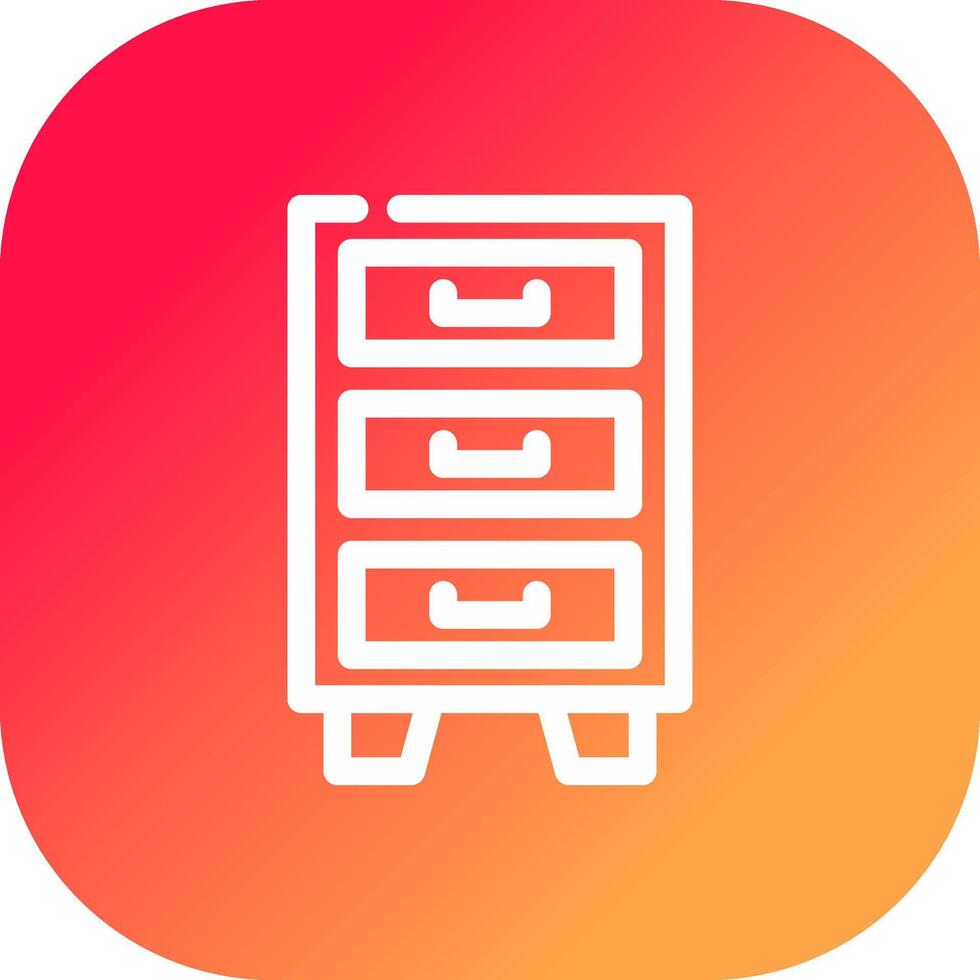 Filing Cabinet Creative Icon Design vector