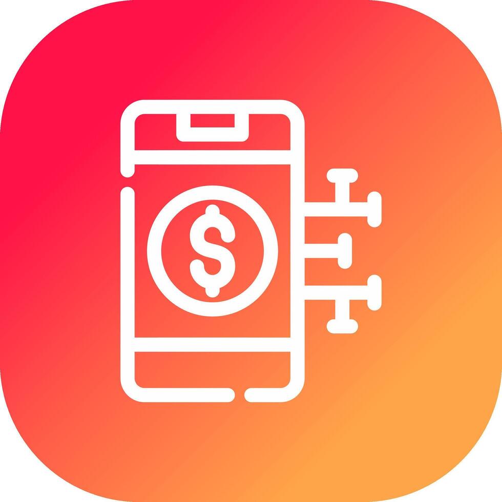 Digital Money Creative Icon Design vector