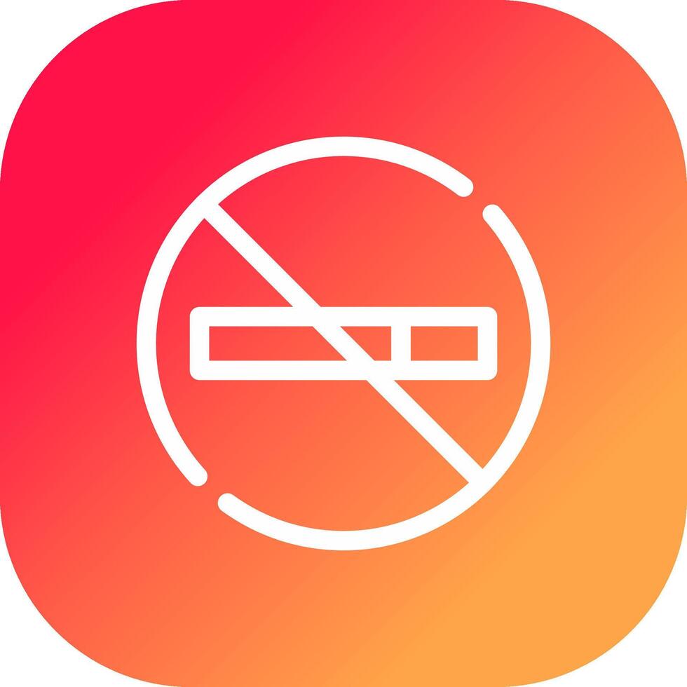 No Smoke Creative Icon Design vector