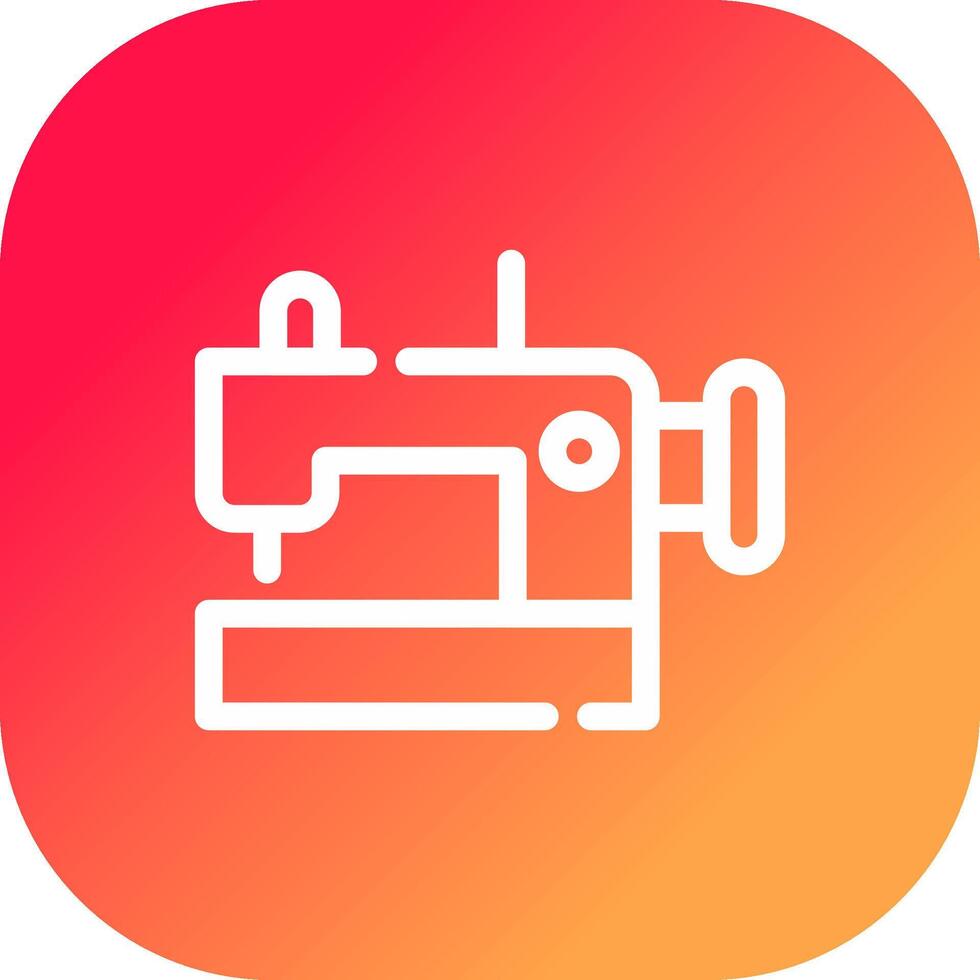 Sewing Machine Creative Icon Design vector