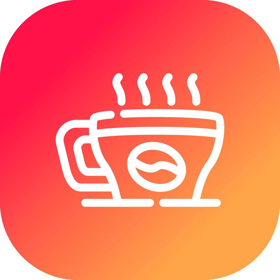 Glyph Gradient Circle Design vector