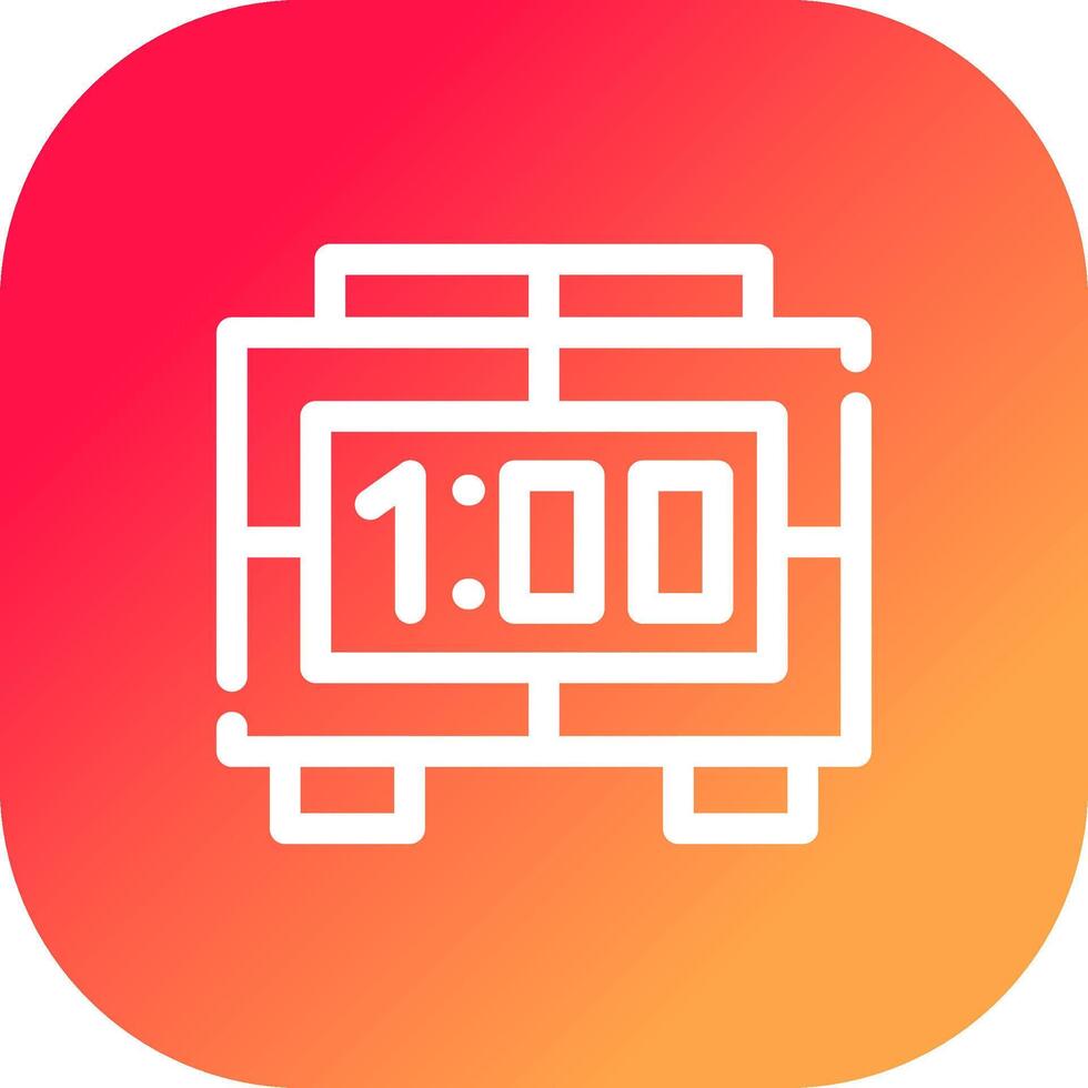 Digital Clock Creative Icon Design vector