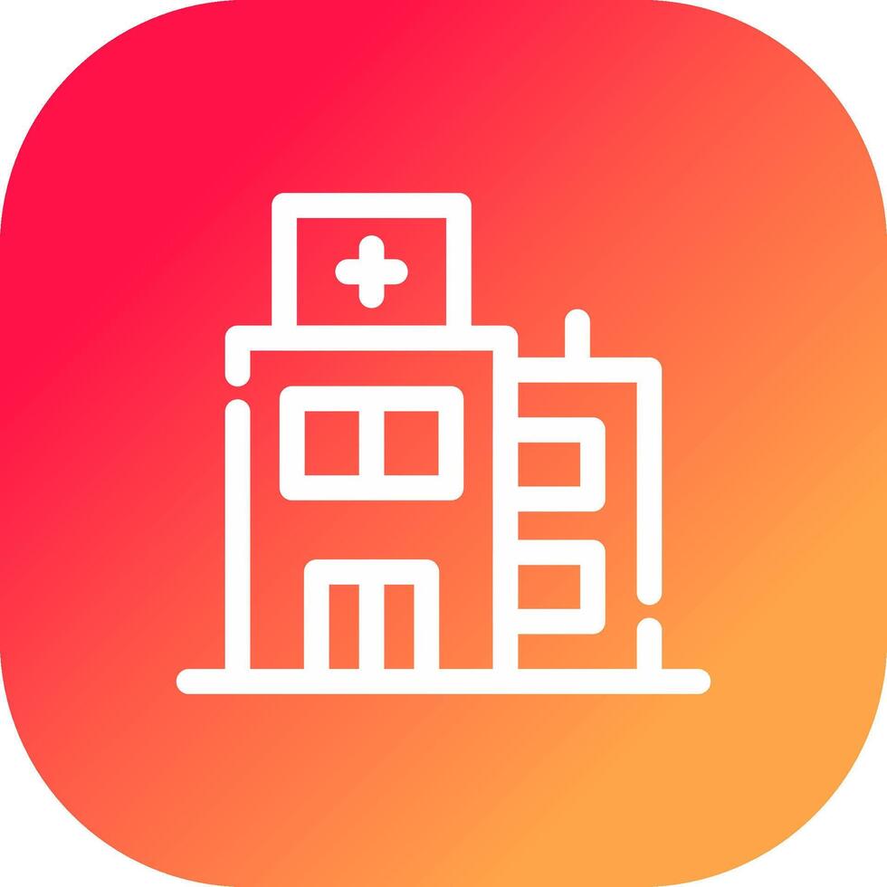 diseño de icono creativo de hospital vector