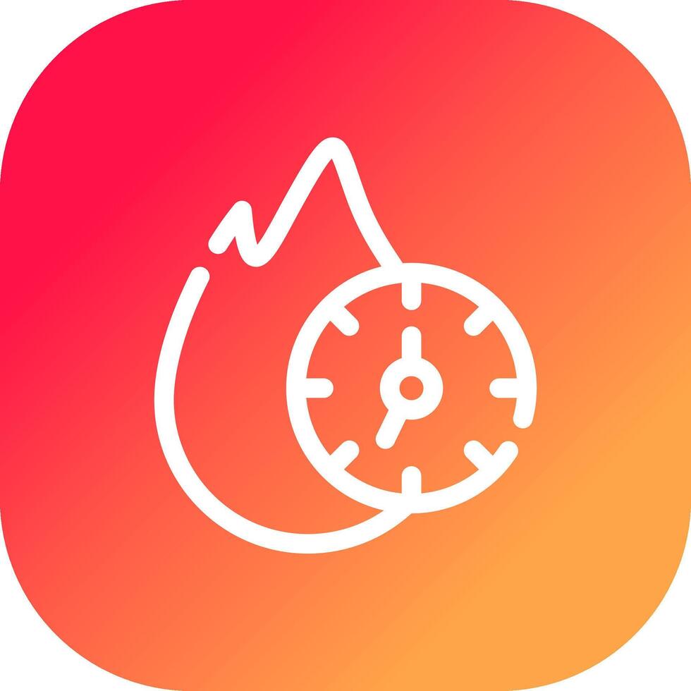 Deadline Creative Icon Design vector