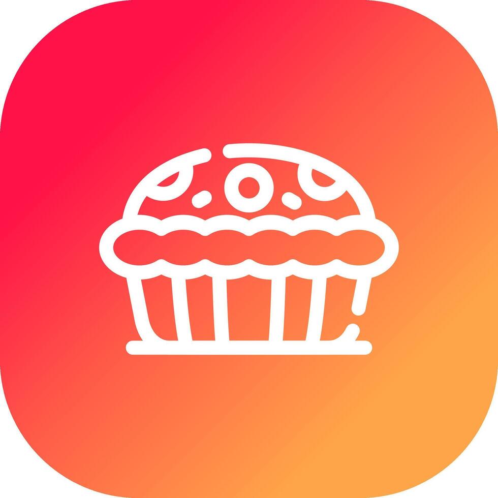 diseño de icono creativo de pastel de manzana vector