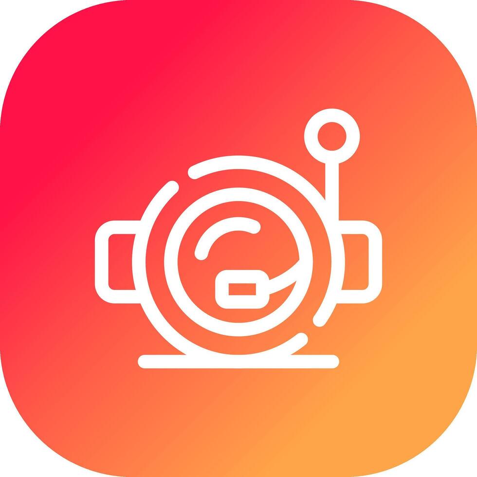 Astronaut Helmet Creative Icon Design vector
