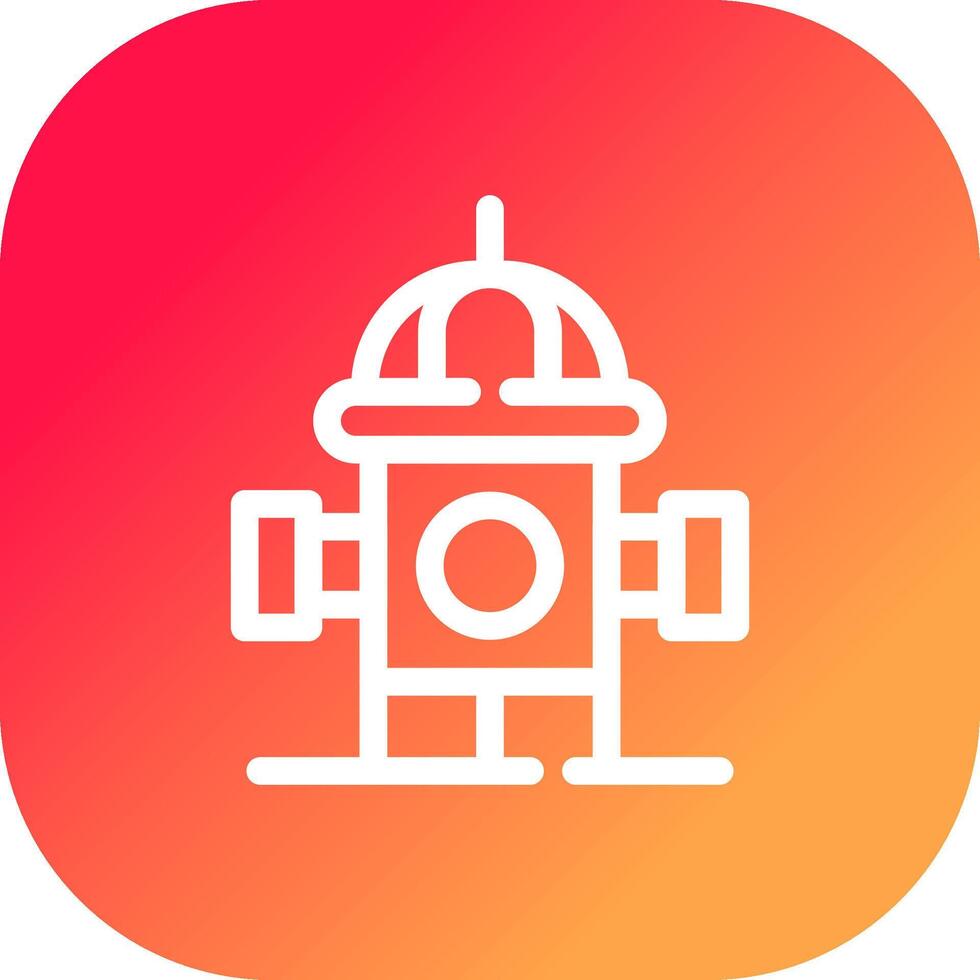 Fire Hydrant Creative Icon Design vector