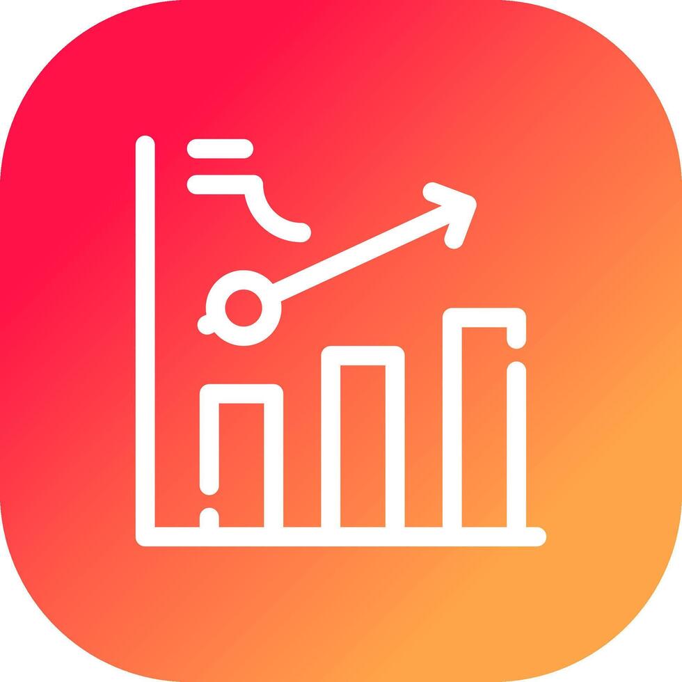 Clustered Bar Creative Icon Design vector