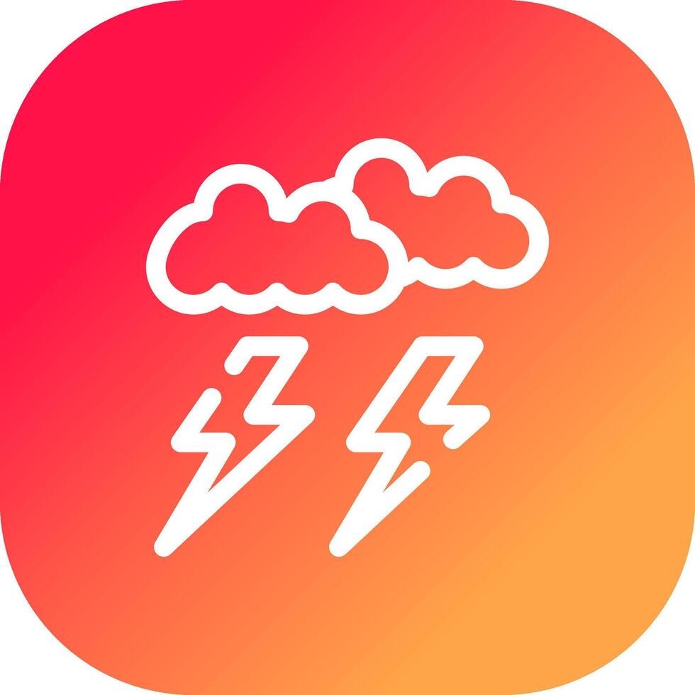 Lightning Creative Icon Design vector