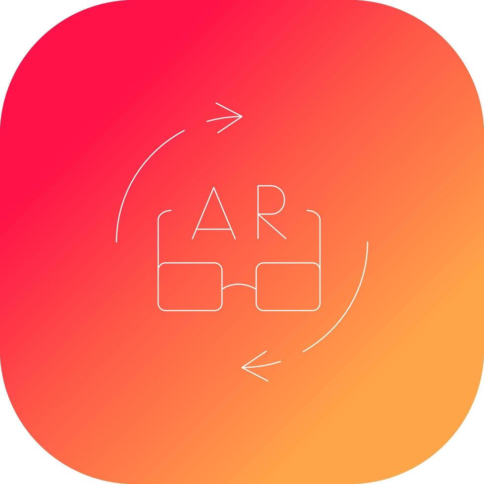 Ar Glasses Creative Icon Design vector