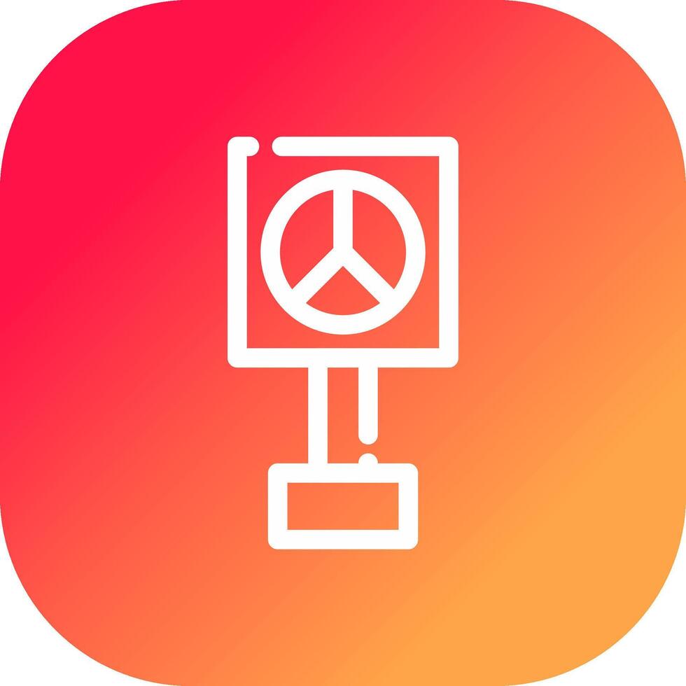 Peace Sign Creative Icon Design vector