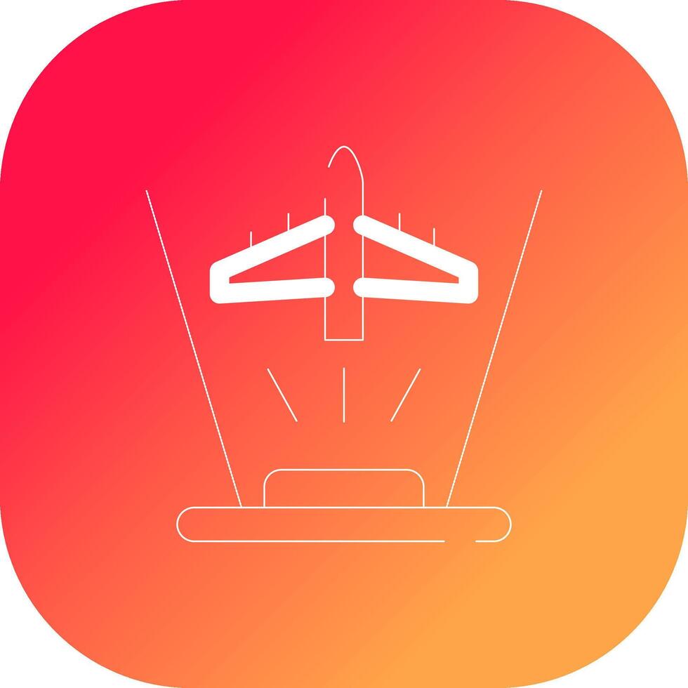 Ar Flight Training Creative Icon Design vector