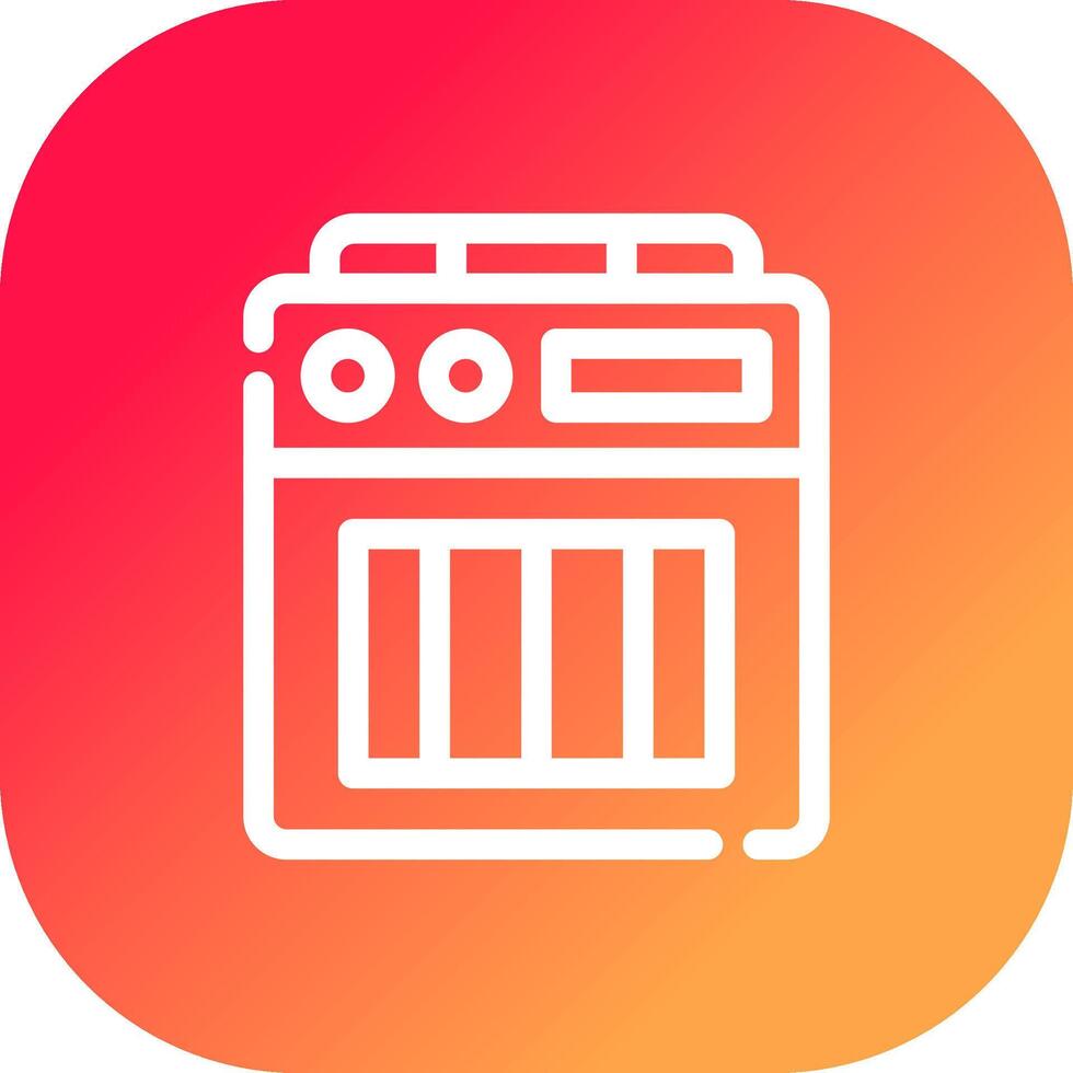 Amplifier Box Creative Icon Design vector