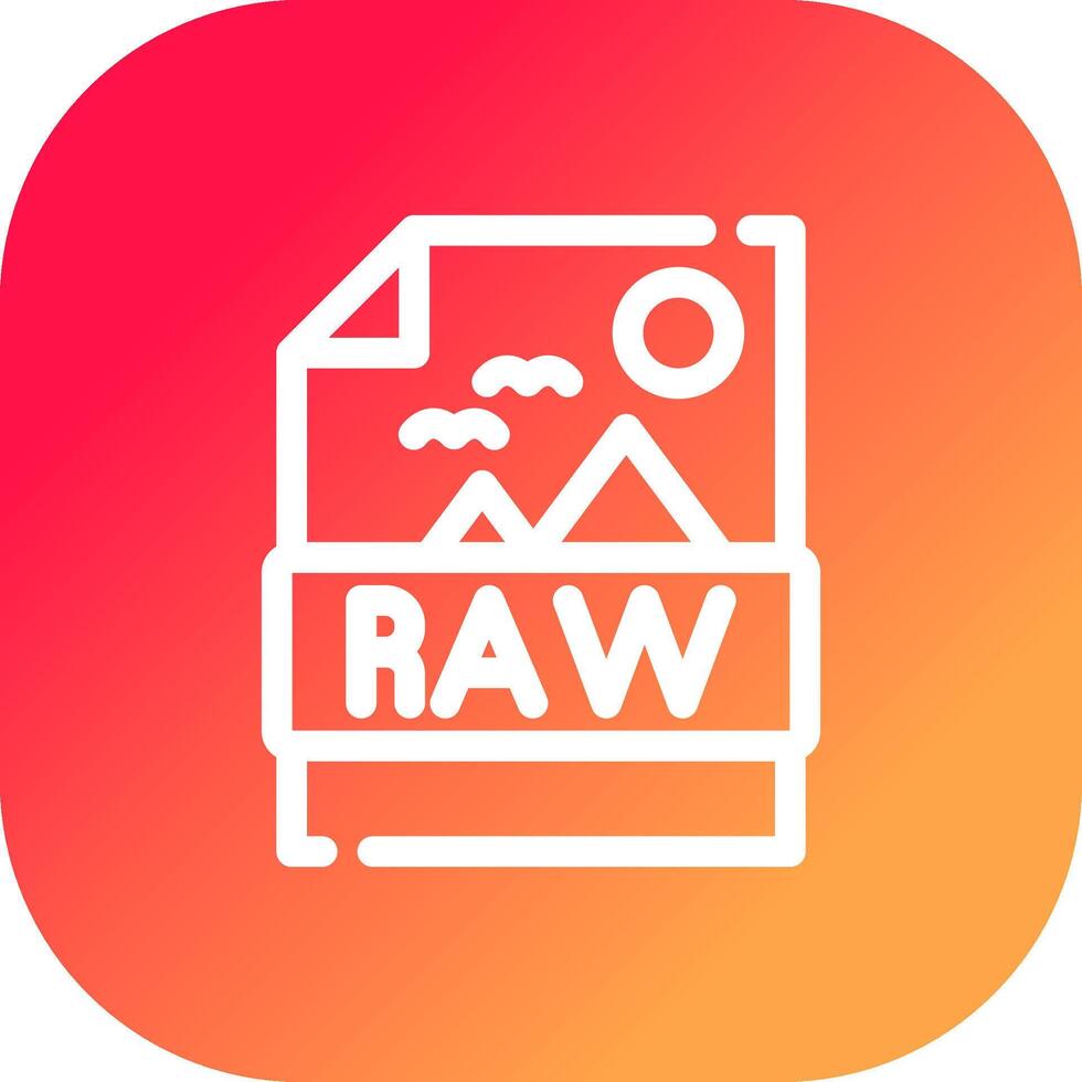 Raw Creative Icon Design vector