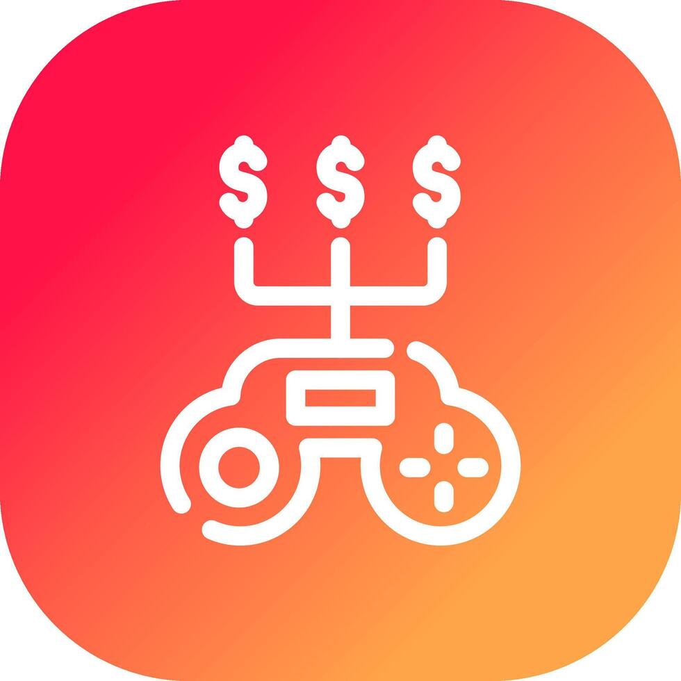 Game Money Creative Icon Design vector