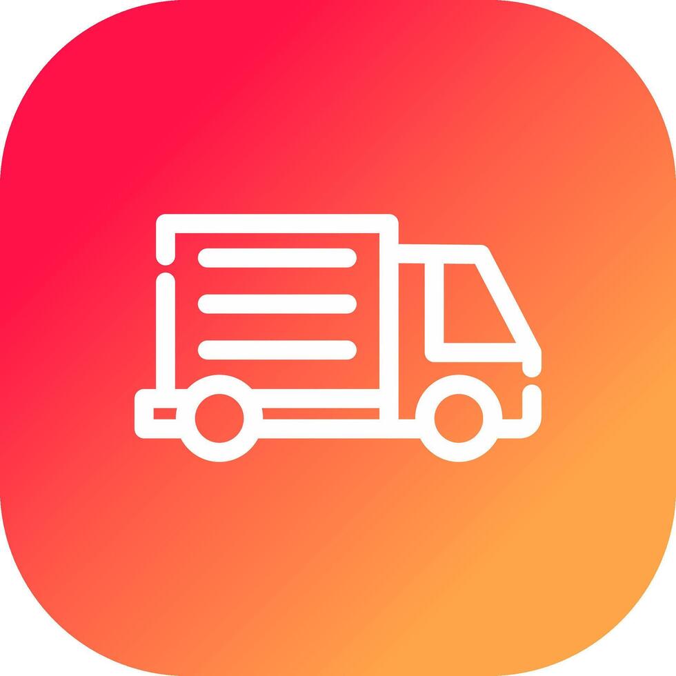 Delivery Truck Creative Icon Design vector