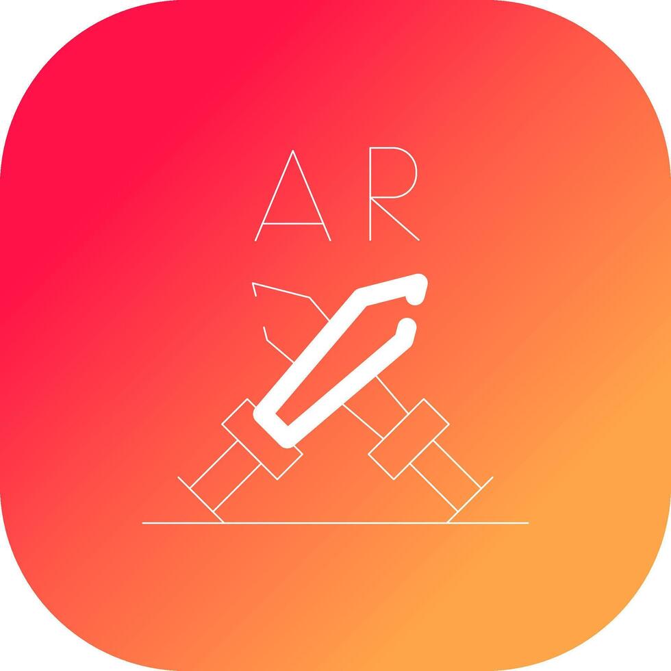 Ar Fighting Creative Icon Design vector