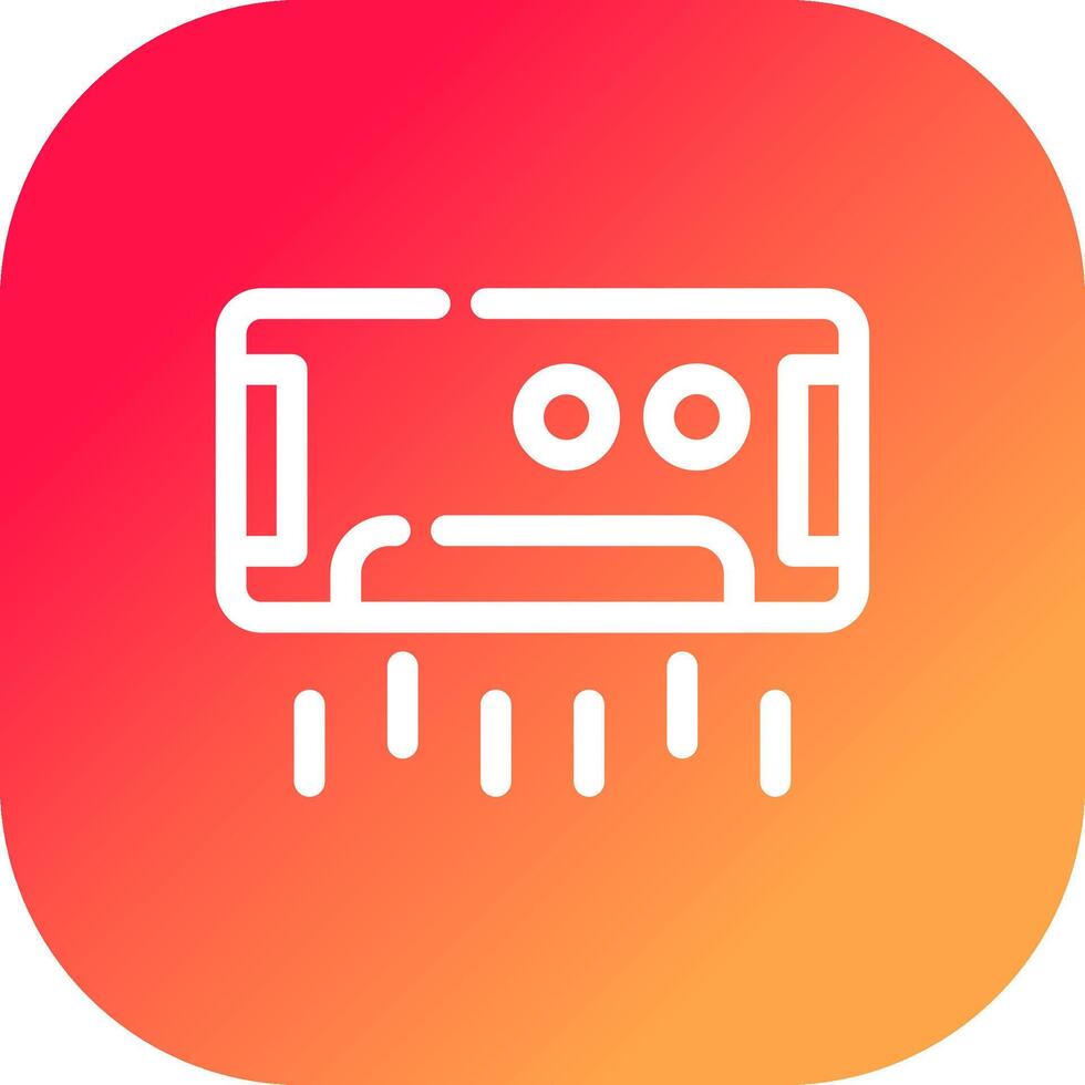 Air Conditioning Creative Icon Design vector