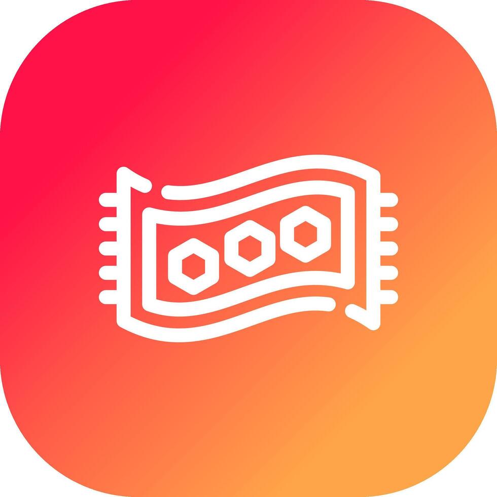 Magic Carpet Creative Icon Design vector