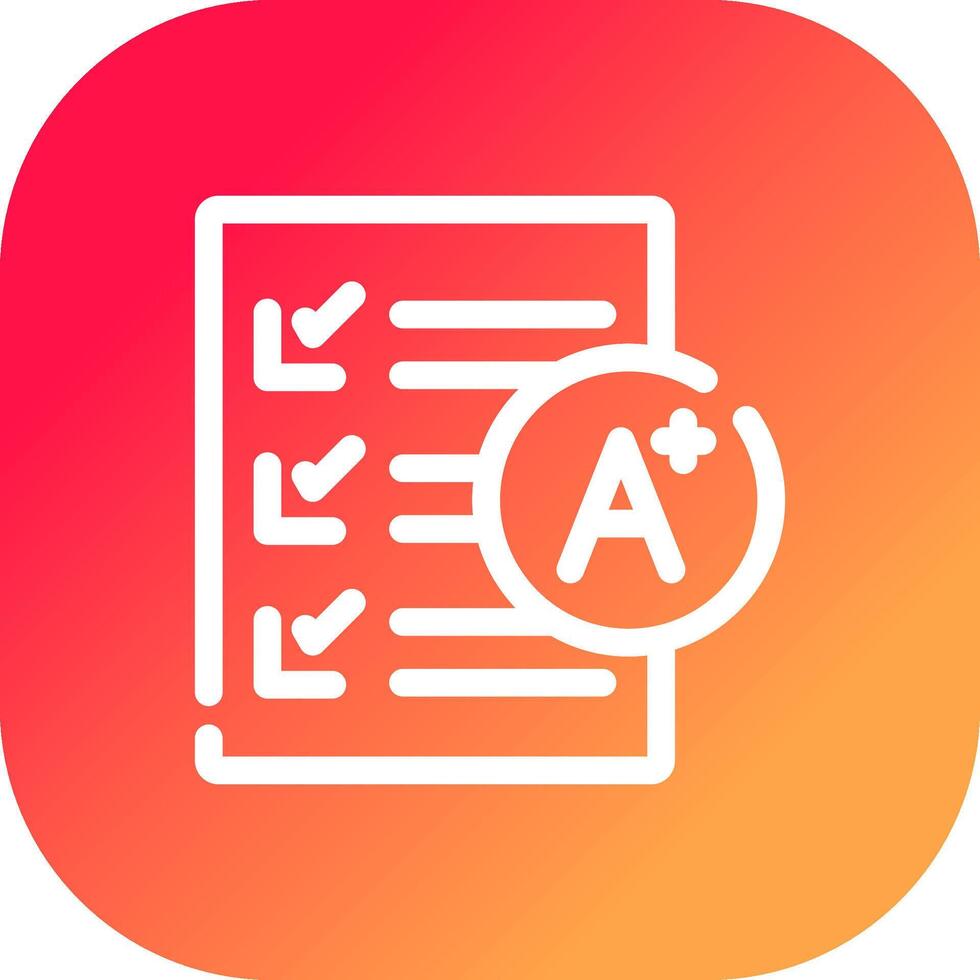 Grades Creative Icon Design vector