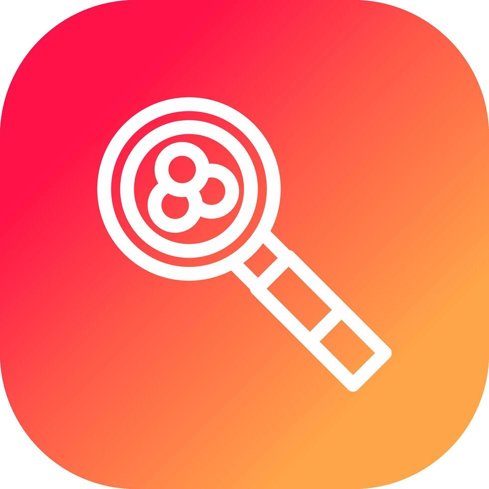 Magnifying Glass Creative Icon Design vector