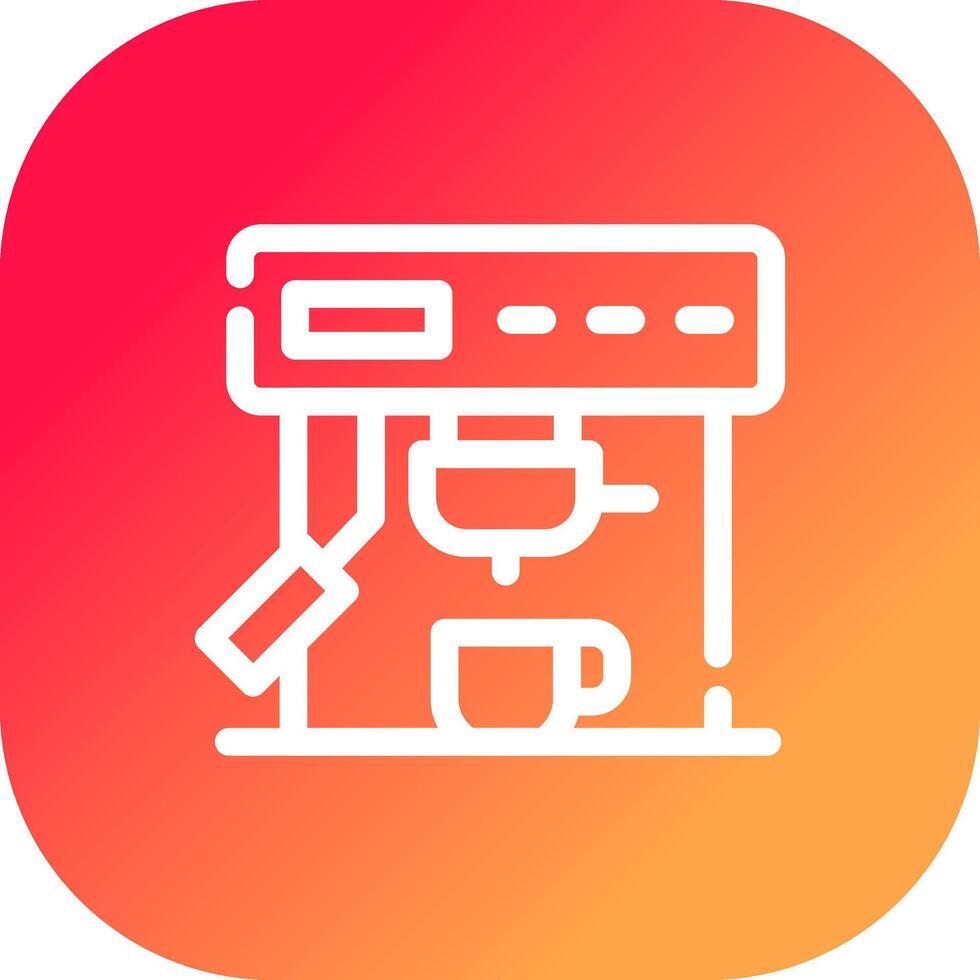 Coffee Machine Creative Icon Design vector