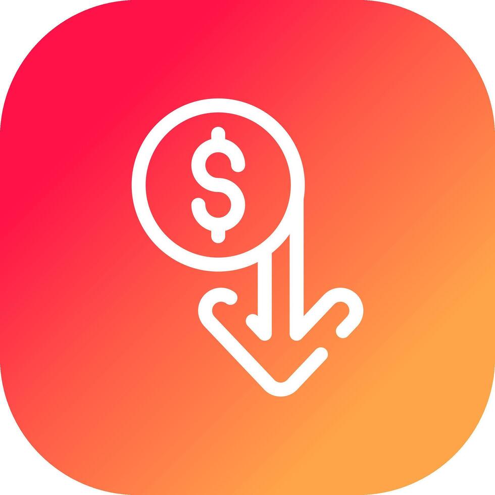 Capitalized Cost Reduction Creative Icon Design vector