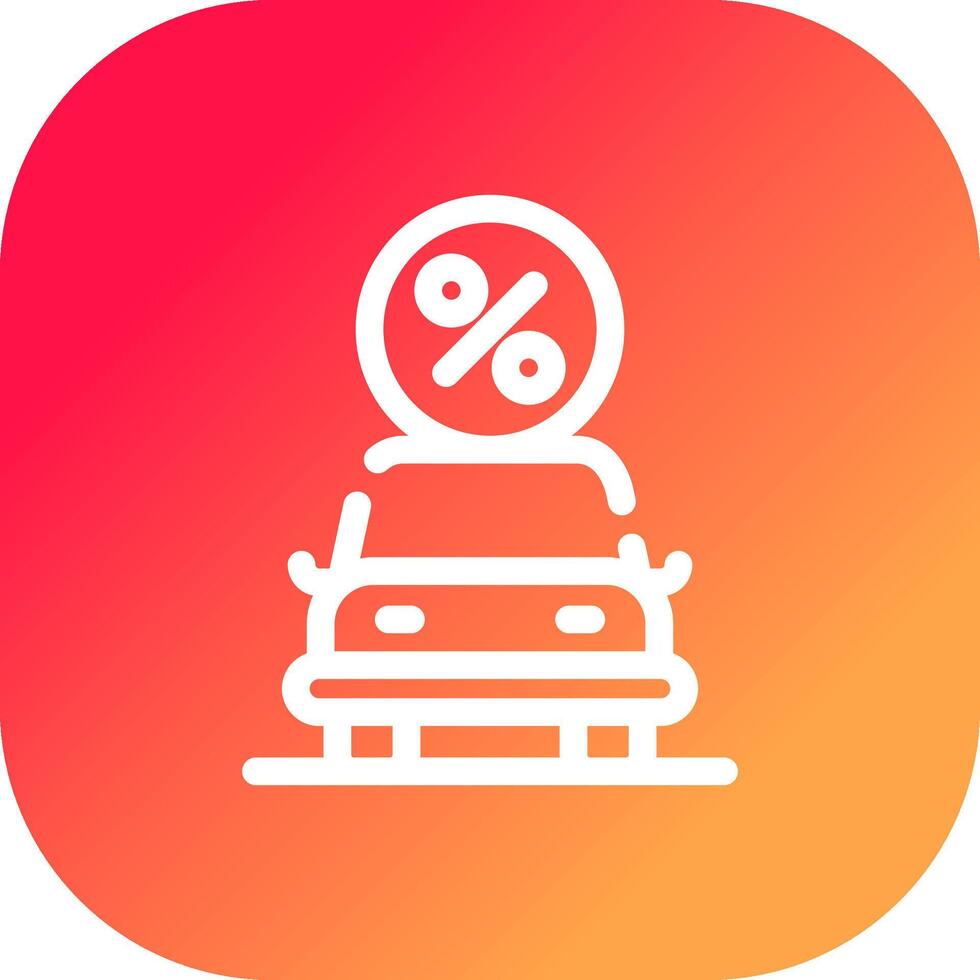 Car Loan Creative Icon Design vector