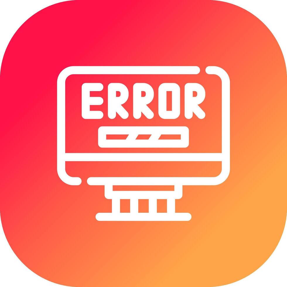 Error Creative Icon Design vector