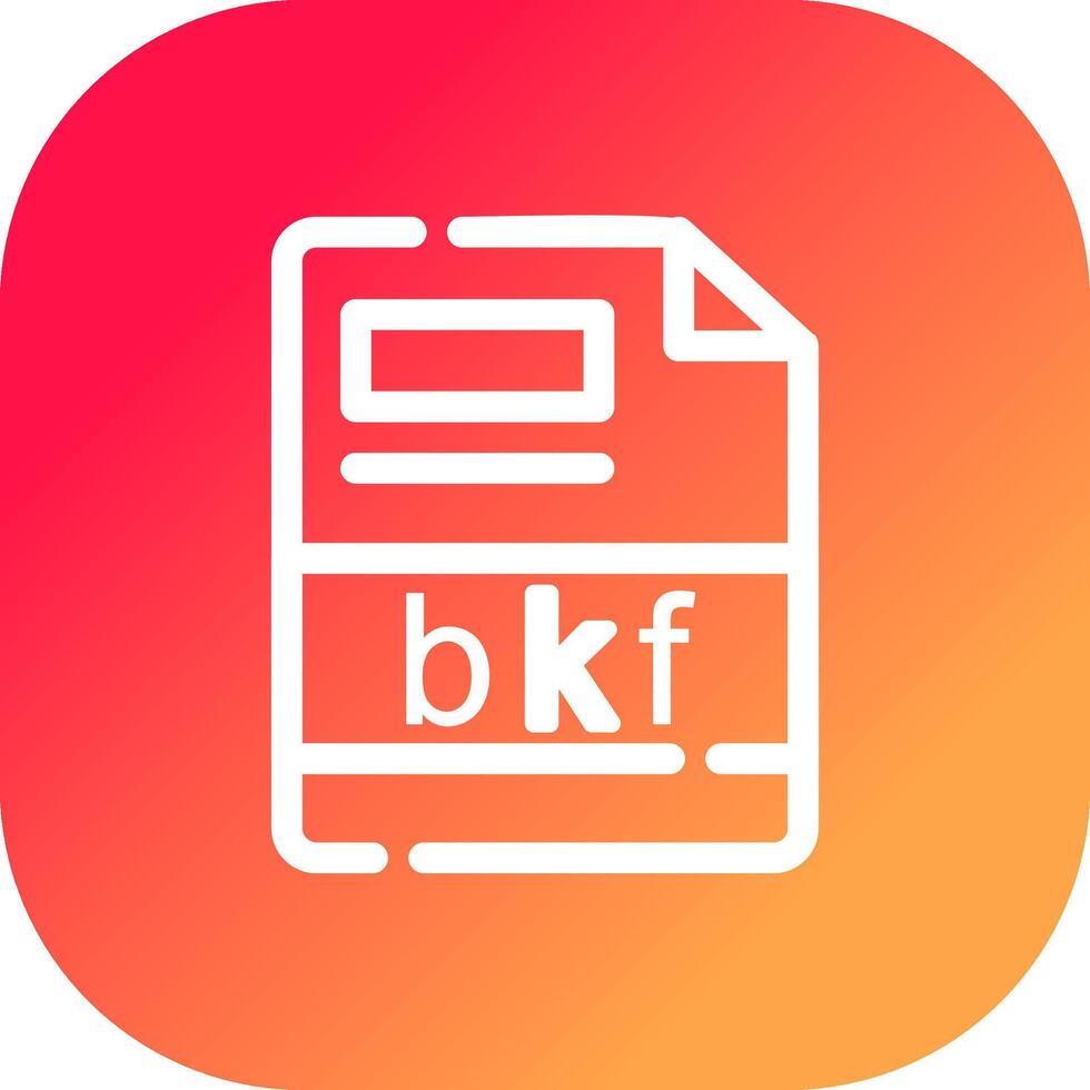 bkf Creative Icon Design vector