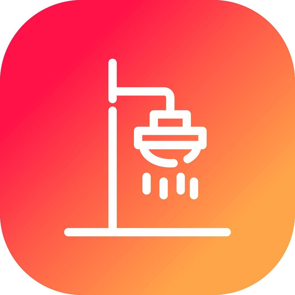 Roof Shower Creative Icon Design vector