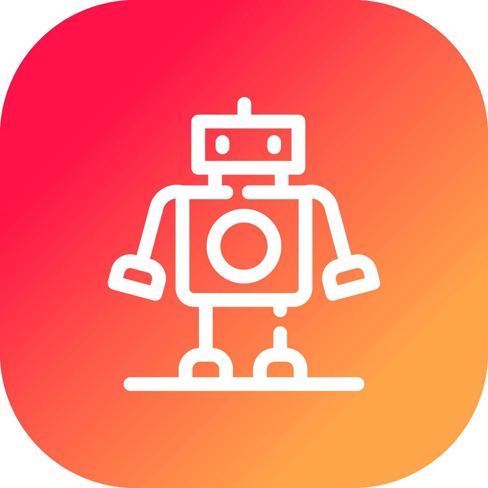 diseño de icono creativo robot vector