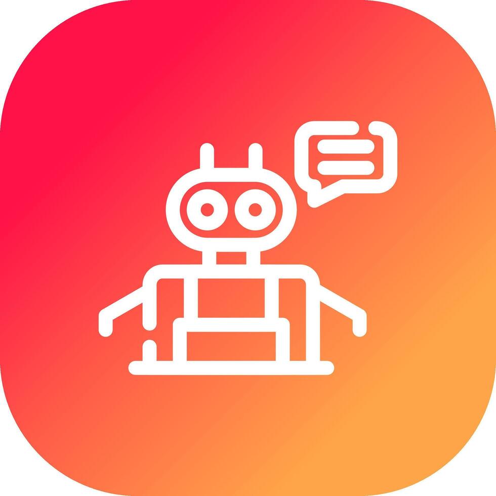 Chatbot Creative Icon Design vector