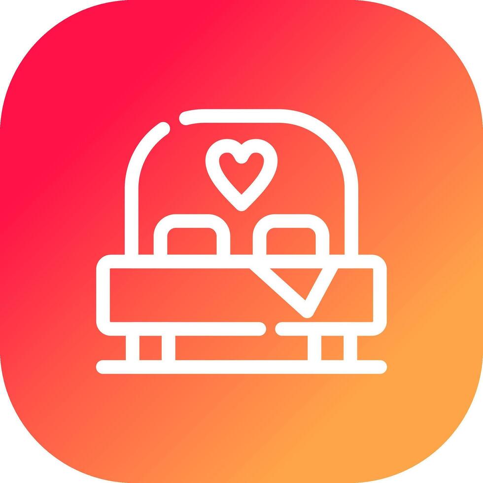 Bed Creative Icon Design vector