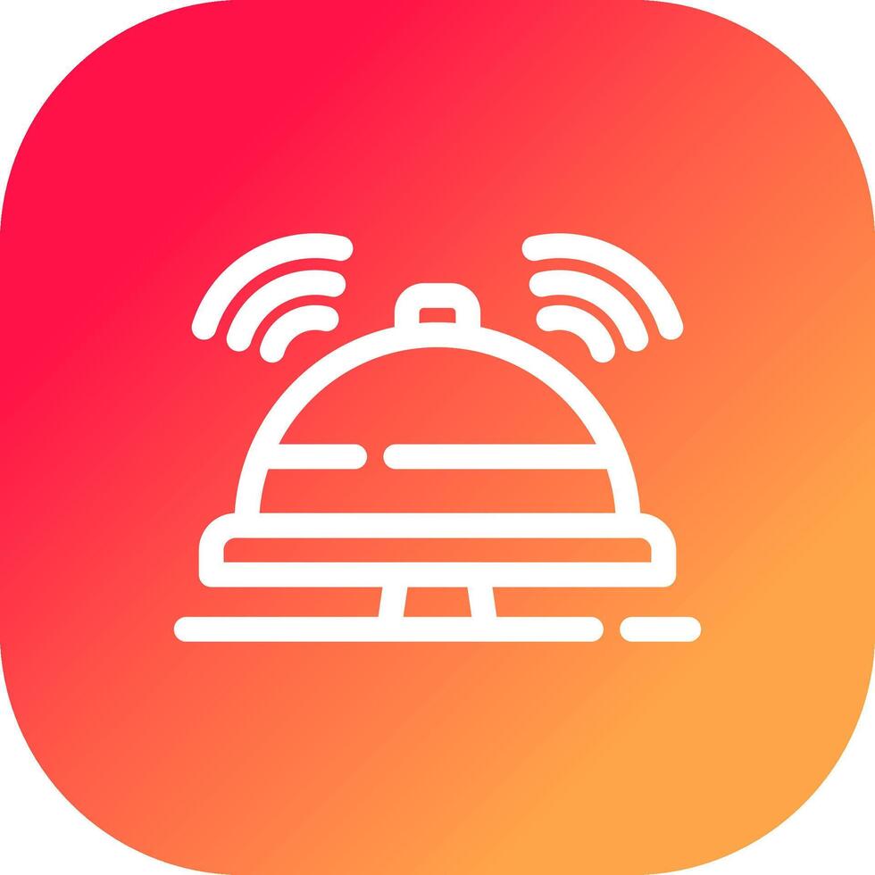 Reception Bell Creative Icon Design vector