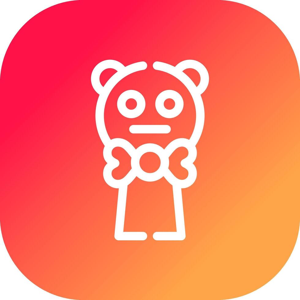 Glyph Gradient Circle Design vector