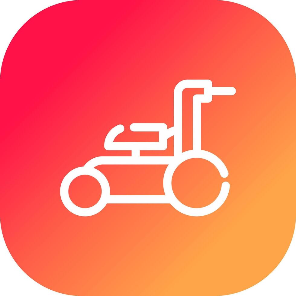 Lawnmower Creative Icon Design vector