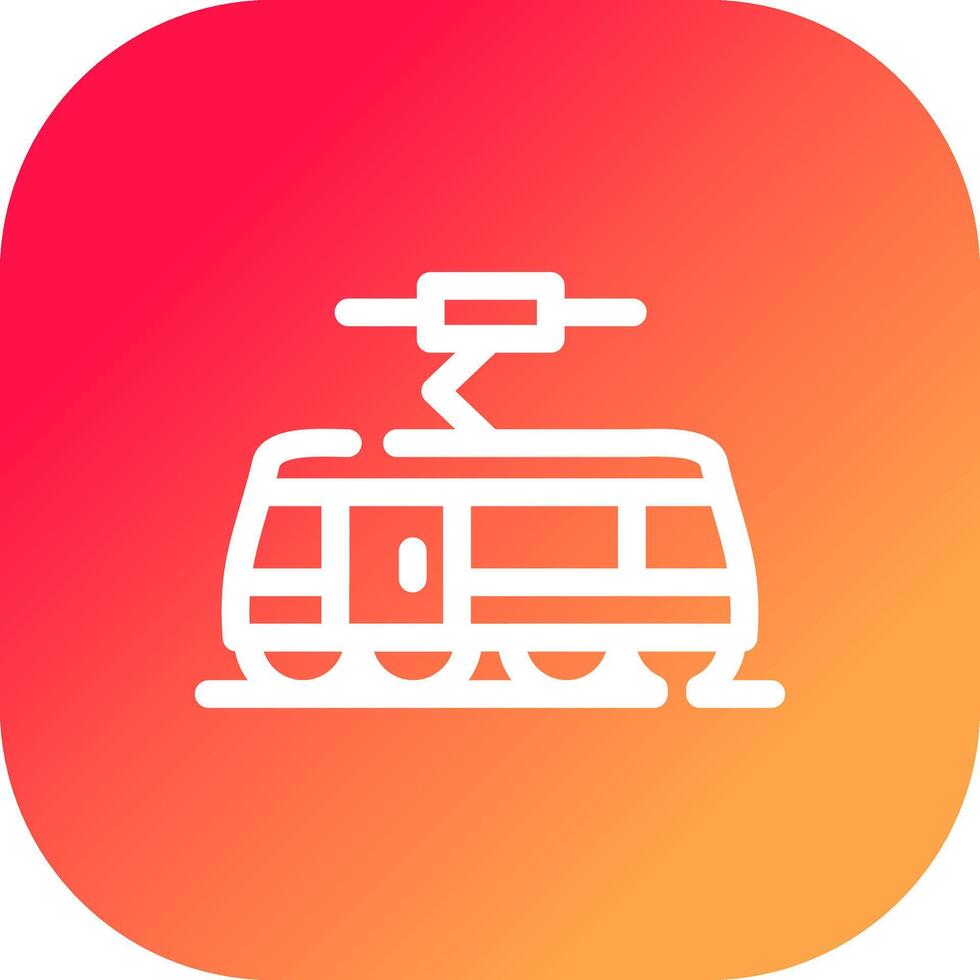 diseño de icono creativo de tranvía vector