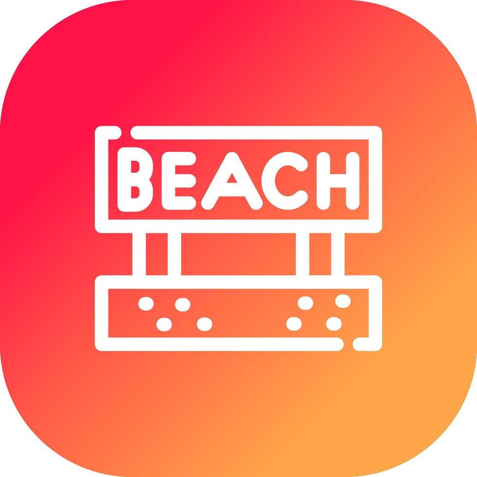 diseño de icono creativo de playa vector