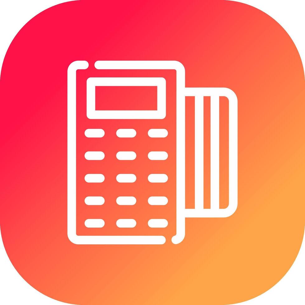 Pos Terminal Creative Icon Design vector