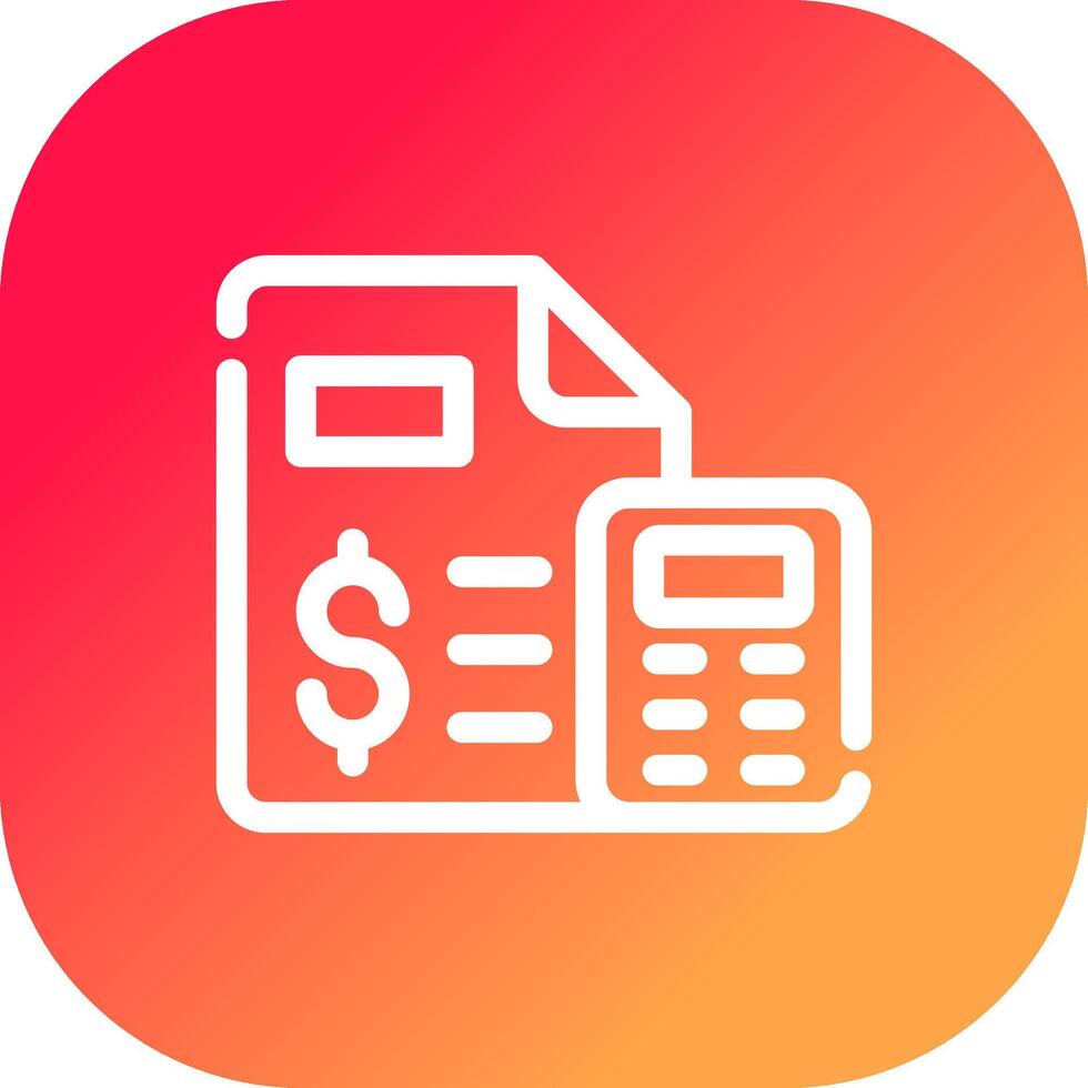 Budgeting Creative Icon Design vector