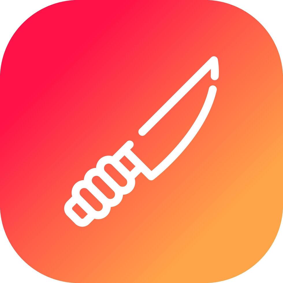 diseño de icono creativo de cuchillo vector