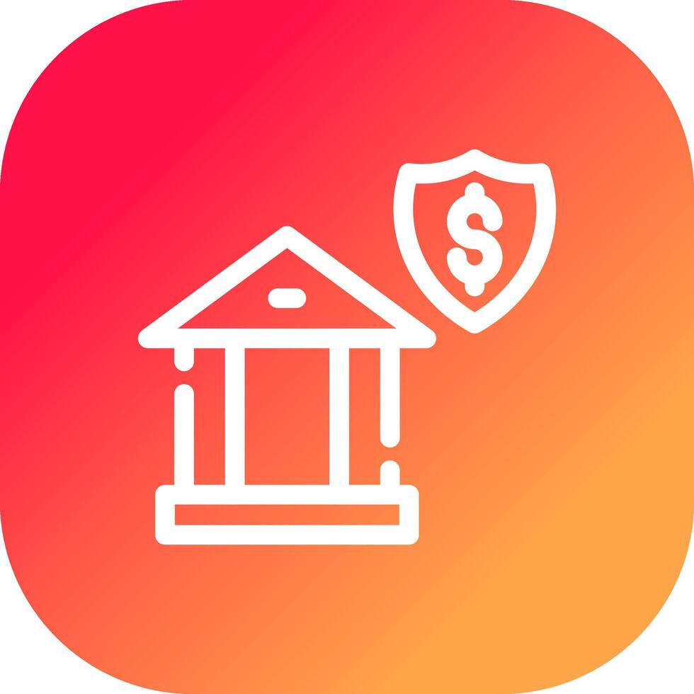 Banking Security Creative Icon Design vector