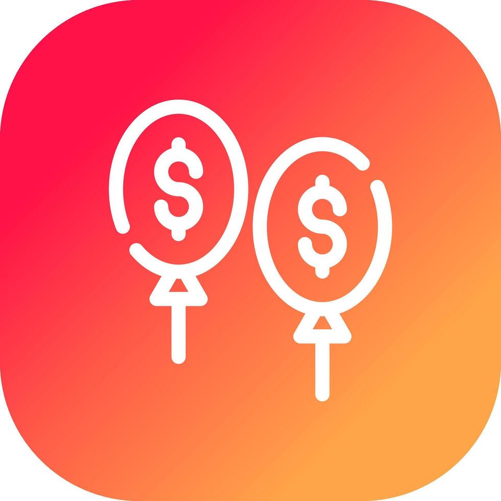 Balloon Payment Creative Icon Design vector