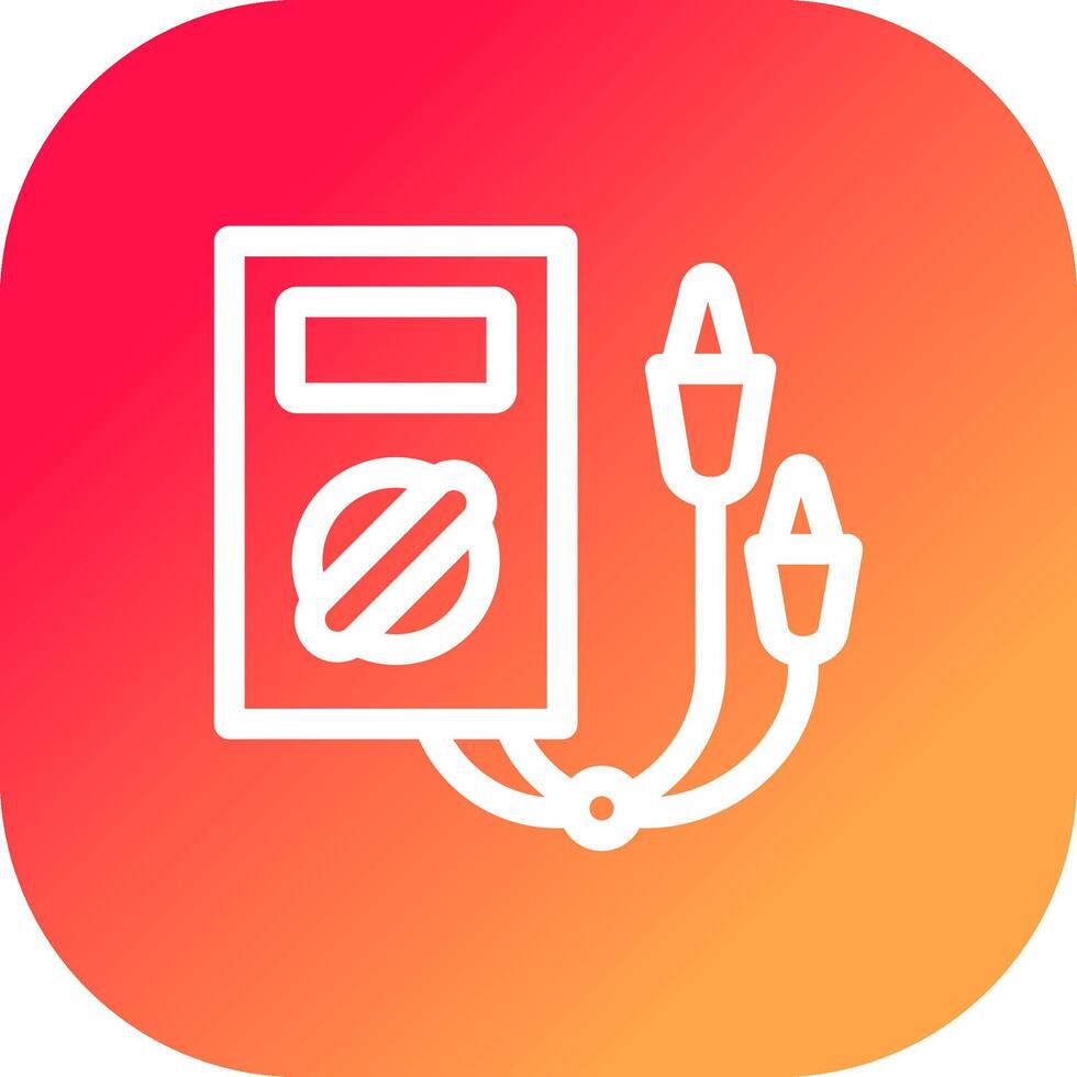 Electric Tester Creative Icon Design vector