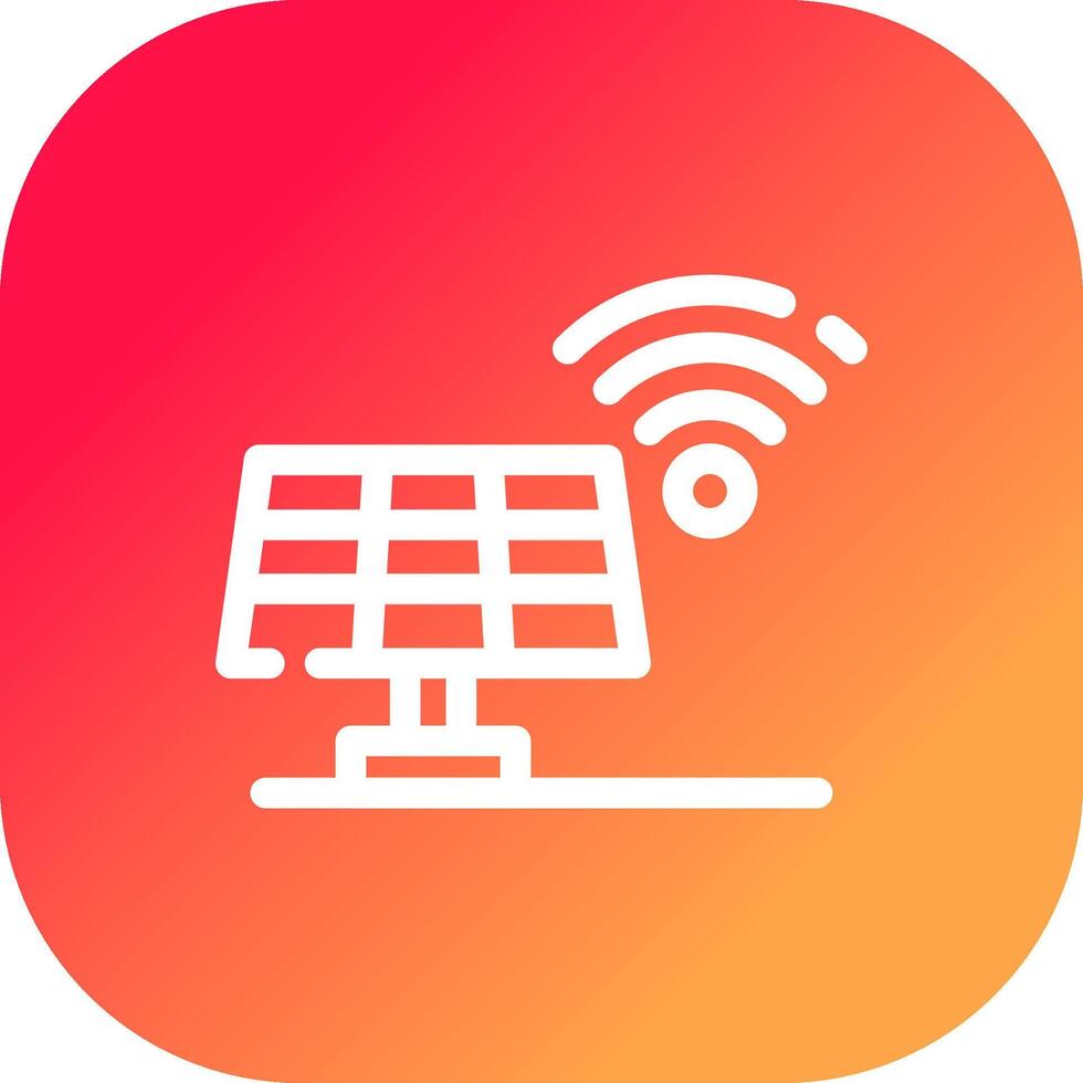 Solar Panel Creative Icon Design vector