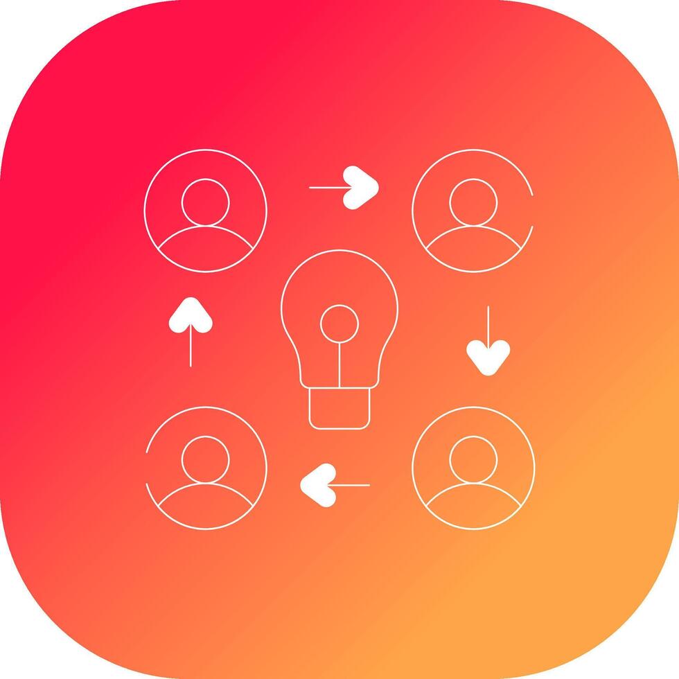 Collaboration Creative Icon Design vector