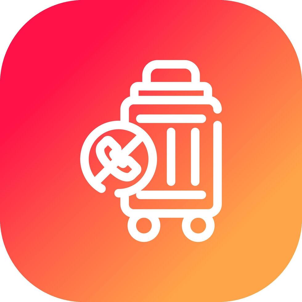 Contactless Travel Creative Icon Design vector