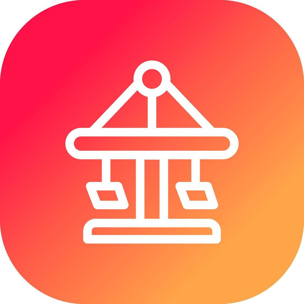 Merry Go Round Creative Icon Design vector