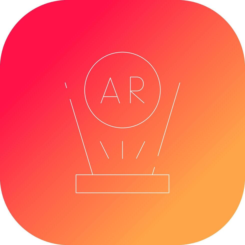 Augmented Reality Creative Icon Design vector